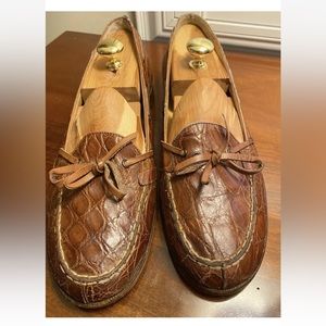 Polo Ralph Lauren Made in Italy Vintage Iconic Crocodile Moccasin Size 10 1/2